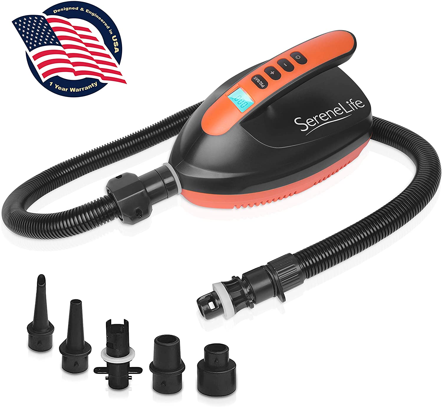 FIRE BULL Elektrische Luftpupe, SUP Pupe 20PSI Hochdruck Für Aufblasbare Und Deflation, 6