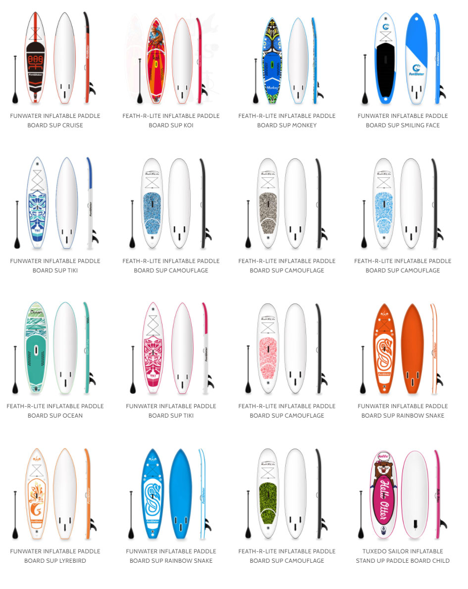 FunWater Paddle Boards Complete Collection 2021