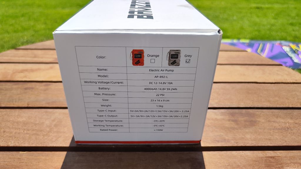 Gicle AP-892LB Battery Powered Electric Inflatable Paddle Board Pump Review 2